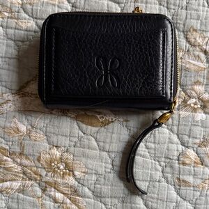 HOBO Black Leather Card Case Wallet